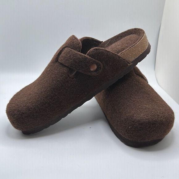 CUSHIONAIRE Womens Clog 7 BROWN WOOL - Picture 7 of 7